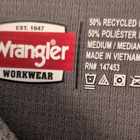 Wrangler Long-Sleeve Crew Pocket Shirt -grey - Picture 3 of 9